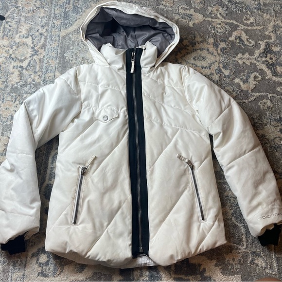 Obermeyer M White Puffer Jacket - Picture 1 of 5